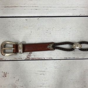 Brighton Braided Leather With Silver Accents Med